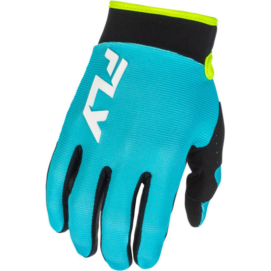 Gants cross Fly Racing 2026 F-16 - Aqua Noir Blanc