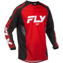 Maillot cross Fly Racing 2026 F-16 - Rouge Noir Blanc