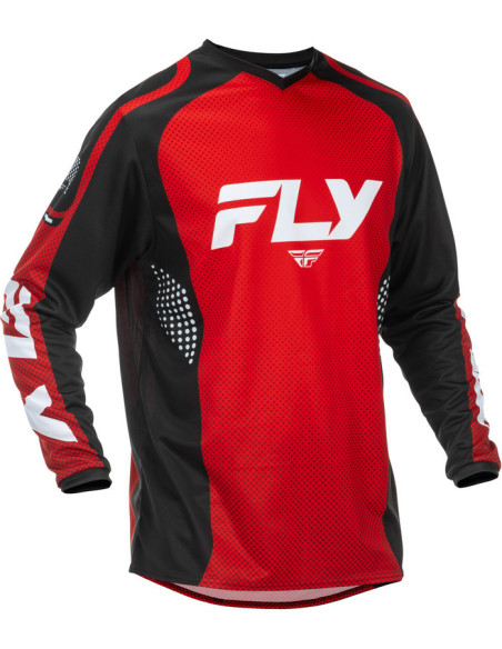 Maillot cross Fly Racing 2026 F-16 - Rouge Noir Blanc