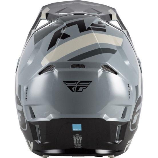 Casque cross Fly Racing 2026 Formula CP- Noir Gris Light Gris