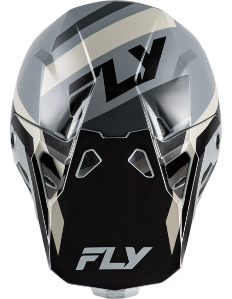 Casque cross Fly Racing 2026 Formula CP- Noir Gris Light Gris