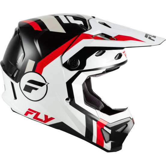 Casque cross Fly Racing 2026 Formula CP- Blanc Noir Rouge