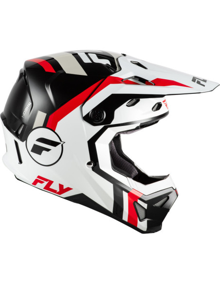 Casque cross Fly Racing 2026 Formula CP- Blanc Noir Rouge