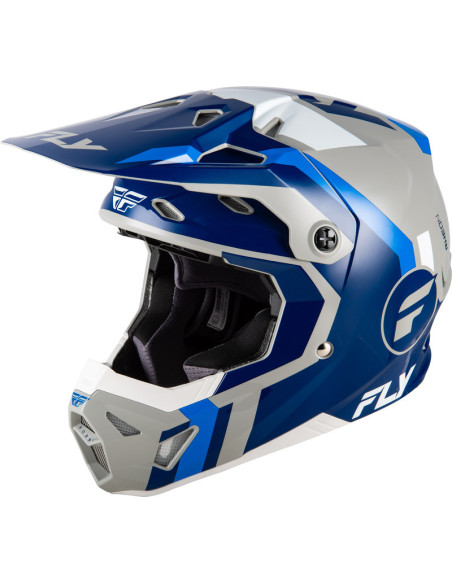 Casque cross Fly Racing 2026 Formula CP- Bleu Bleu Gris