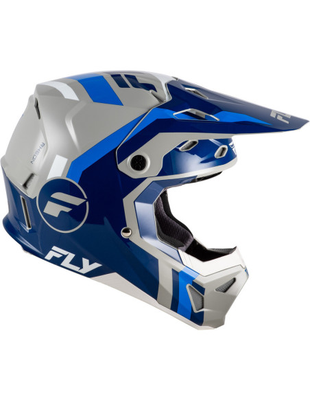 Casque cross Fly Racing 2026 Formula CP- Bleu Bleu Gris