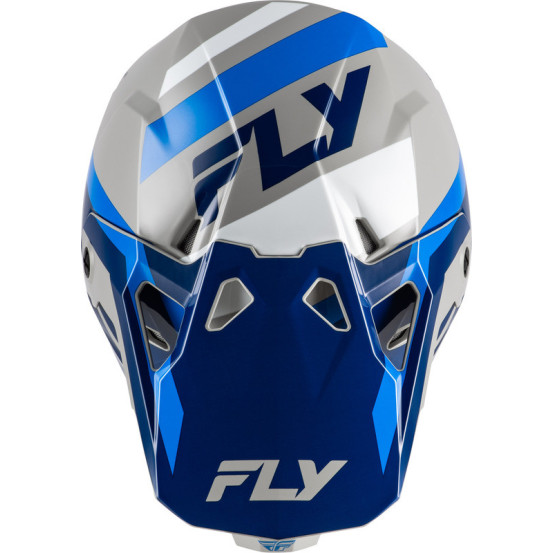 Casque cross Fly Racing 2026 Formula CP- Bleu Bleu Gris
