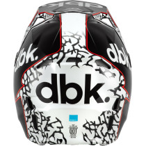 Casque cross Fly Racing 2026 Formula CP DBK - Noir Blanc Rouge 2