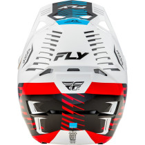 Casque cross Fly Racing 2026 Formula CP Slice - Blanc Rouge Cyan 2