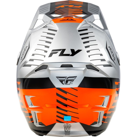 Casque cross Fly Racing 2026 Formula CP Slice - Gris Orange Noir