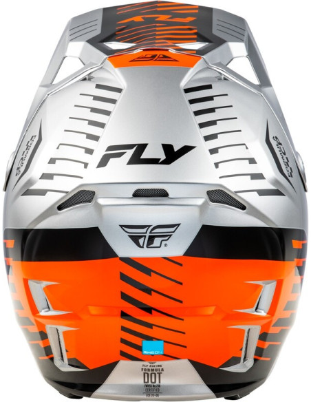 Casque cross Fly Racing 2026 Formula CP Slice - Gris Orange Noir