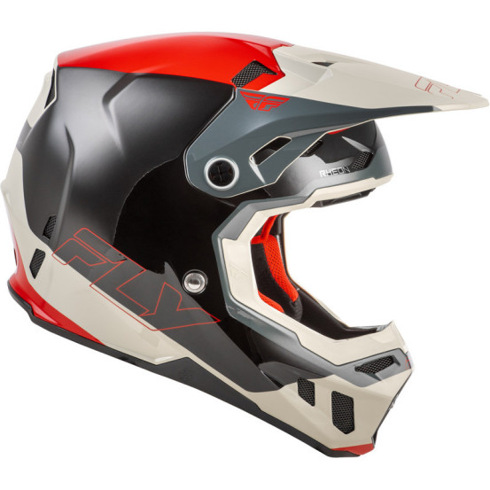 Casque cross Fly Racing 2026 Formula CC Glide - Noir Rouge Gris