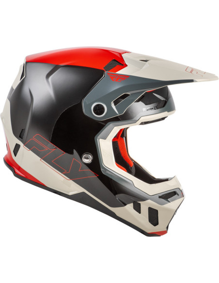 Casque cross Fly Racing 2026 Formula CC Glide - Noir Rouge Gris