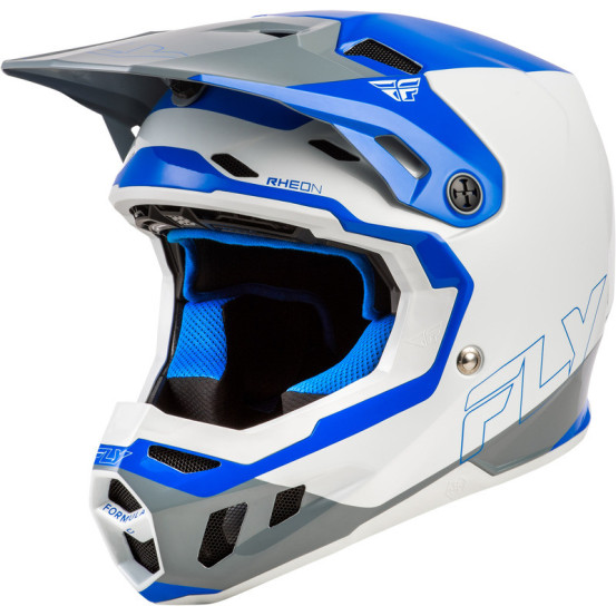Casque moto Fly Racing 2026 Formula CC Glide - Bleu Gris