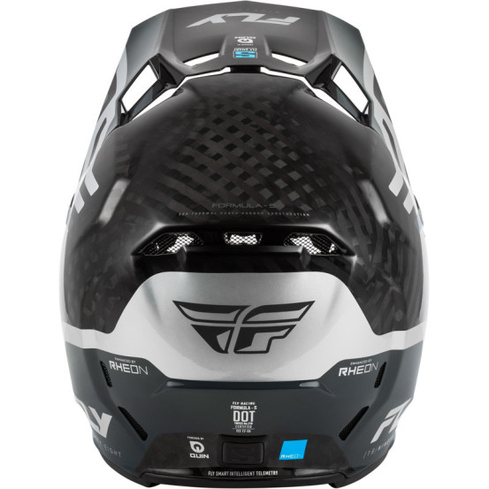 Casque Cross Fly Racing 2026 Formula Byte - Noir Carbon - Gris Argent