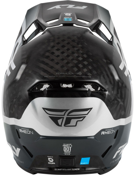 Casque Cross Fly Racing 2026 Formula Byte - Noir Carbon - Gris Argent