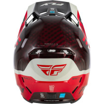 Casque Cross Fly Racing 2026 Formula Byte - Rouge Carbon - Rouge Gris 2