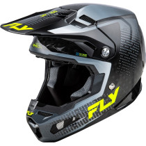 Casque cross Fly Racing 2026 Formula Carbon - Noir Carbon - Gris Jaune Fluo