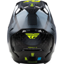 Casque cross Fly Racing 2026 Formula Carbon - Noir Carbon - Gris Jaune Fluo 2