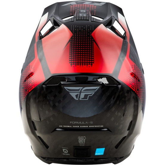 Casque cross Fly Racing 2026 Formula Carbon - Noir Carbon - Rouge