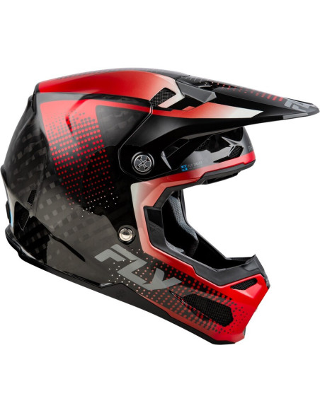 Casque cross Fly Racing 2026 Formula Carbon - Noir Carbon - Rouge