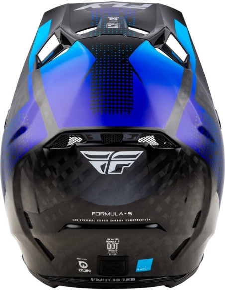 Casque cross Fly Racing 2026 Formula Carbon - Noir Carbon - Bleu