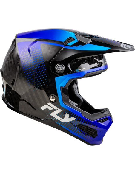 Casque cross Fly Racing 2026 Formula Carbon - Noir Carbon - Bleu