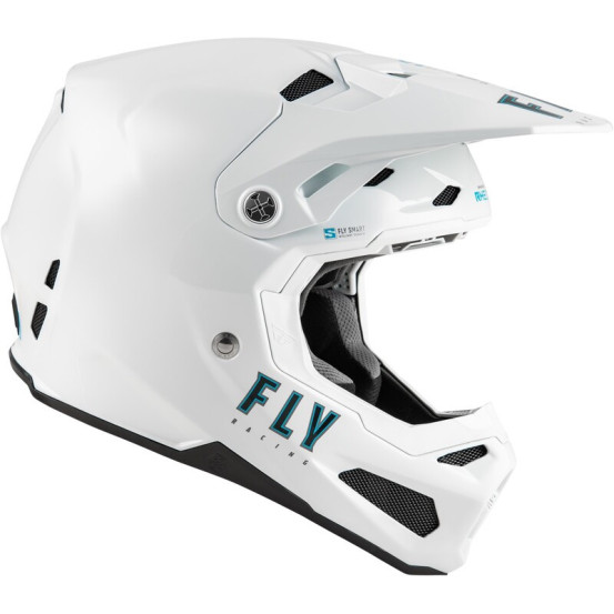 Casque cross Fly Racing 2026 Formula Carbon - Solid - Blanc