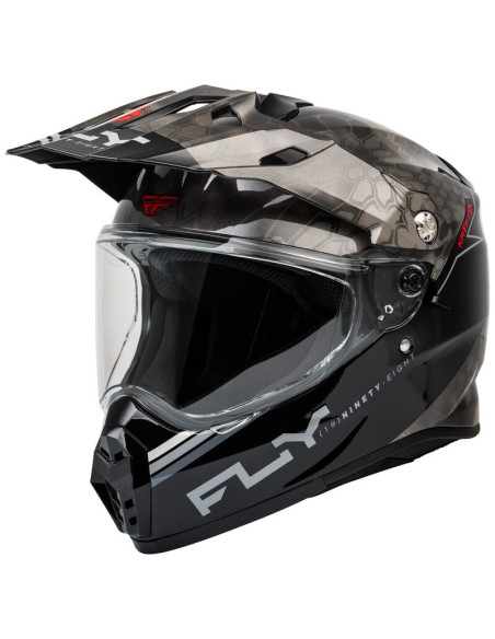 Casque cross Fly Racing 2026 Trekker Kryptek Conceal - Noir Gris Blanc