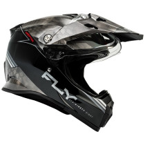 Casque cross Fly Racing 2026 Trekker Kryptek Conceal - Noir Gris Blanc 2