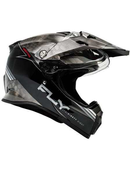 Casque cross Fly Racing 2026 Trekker Kryptek Conceal - Noir Gris Blanc