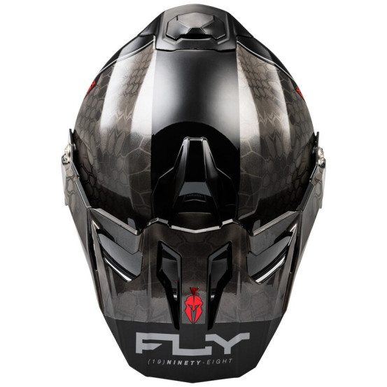 Casque cross Fly Racing 2026 Trekker Kryptek Conceal - Noir Gris Blanc