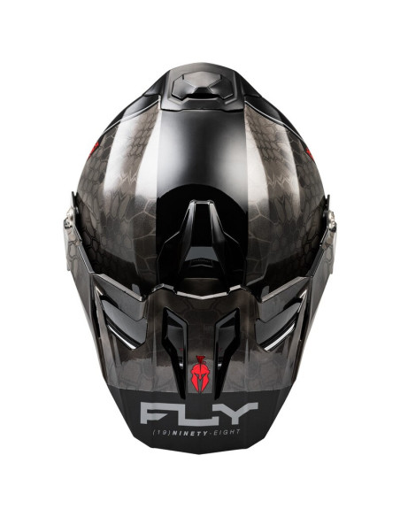 Casque cross Fly Racing 2026 Trekker Kryptek Conceal - Noir Gris Blanc
