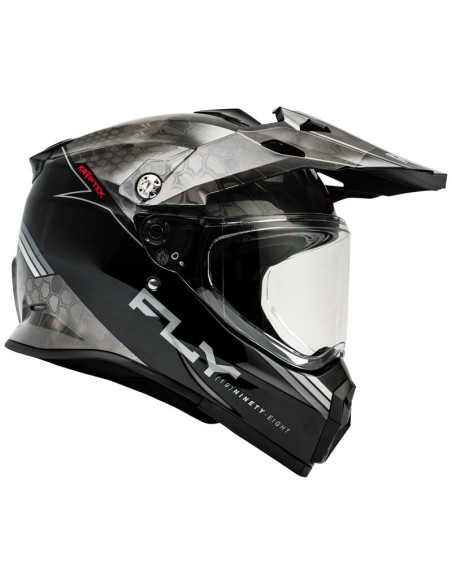 Casque cross Fly Racing 2026 Trekker Kryptek Conceal - Noir Gris Blanc