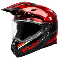 Casque cross Fly Racing 2026 Trekker Kryptek Conceal - Rouge Noir