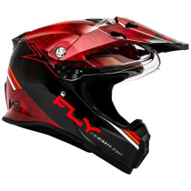 Casque cross Fly Racing 2026 Trekker Kryptek Conceal - Rouge Noir 2