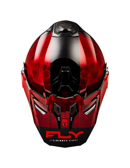 Casque cross Fly Racing 2026 Trekker Kryptek Conceal - Rouge Noir