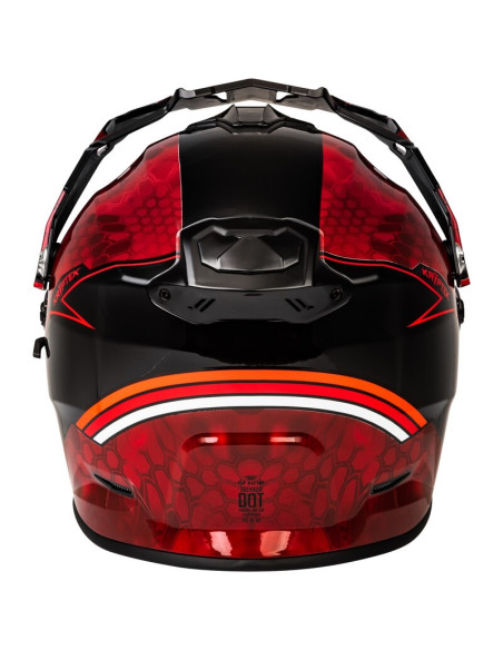 Casque cross Fly Racing 2026 Trekker Kryptek Conceal - Rouge Noir