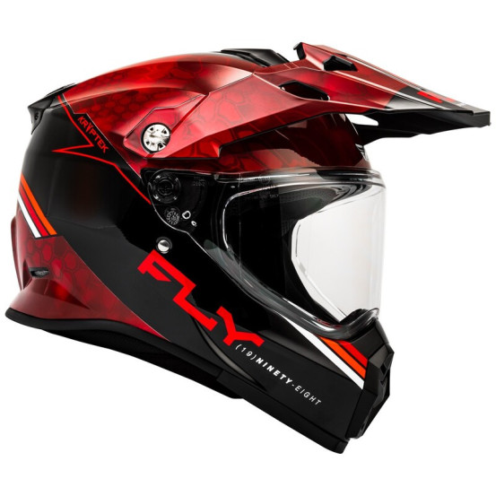 Casque cross Fly Racing 2026 Trekker Kryptek Conceal - Rouge Noir