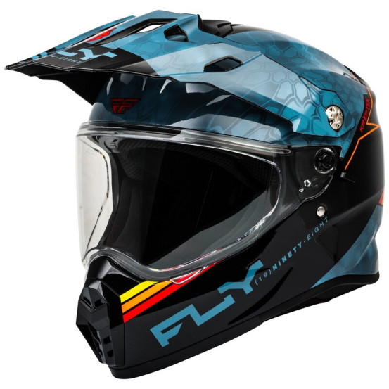 Casque cross Fly Racing 2026 Trekker Kryptek Conceal - Slate Noir Rouge