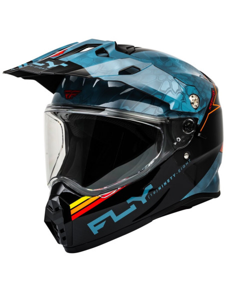 Casque cross Fly Racing 2026 Trekker Kryptek Conceal - Slate Noir Rouge