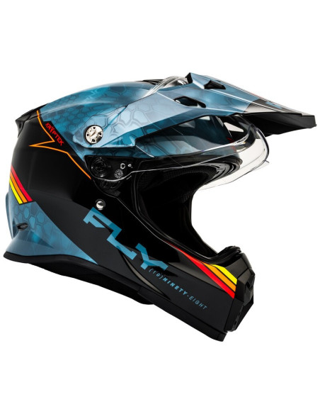 Casque cross Fly Racing 2026 Trekker Kryptek Conceal - Slate Noir Rouge