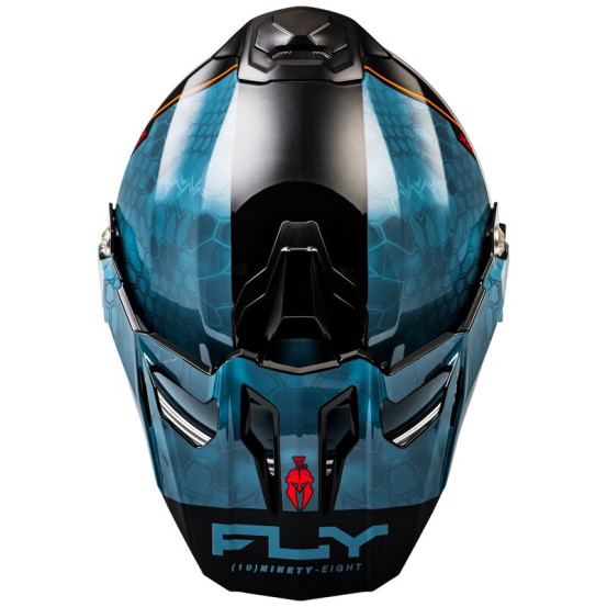 Casque cross Fly Racing 2026 Trekker Kryptek Conceal - Slate Noir Rouge