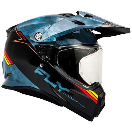 Casque cross Fly Racing 2026 Trekker Kryptek Conceal - Slate Noir Rouge
