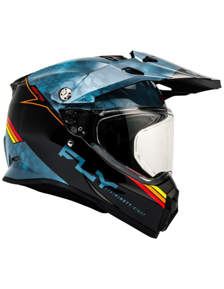 Casque cross Fly Racing 2026 Trekker Kryptek Conceal - Slate Noir Rouge