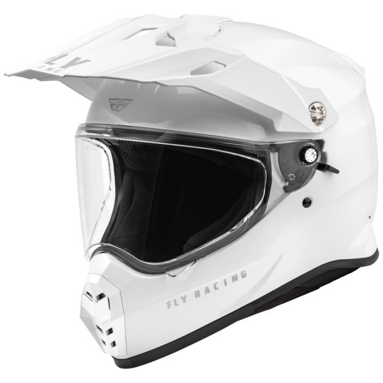 Casque cross Fly Racing 2026 Trekker Solid - Blanc