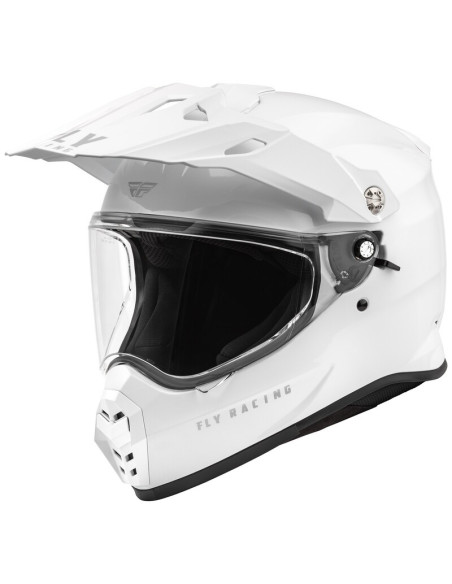 Casque cross Fly Racing 2026 Trekker Solid - Blanc