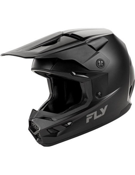 Casque cross Fly Racing 2026 Kinetic - Solid - Noir