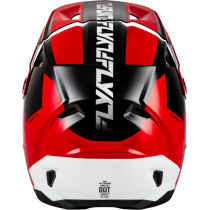 Casque cross Fly Racing 2026 Kinetic - Crest - Rouge Noir Blanc 2