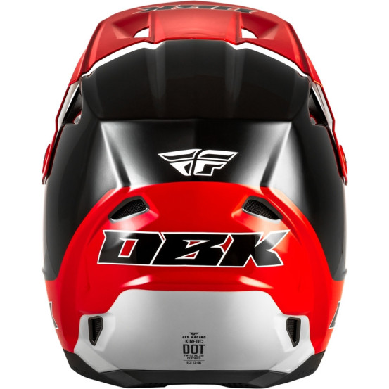 Casque cross Fly Racing 2026 Kinetic - DBK - Noir Rouge Gris