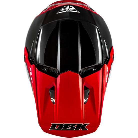 Casque cross Fly Racing 2026 Kinetic - DBK - Noir Rouge Gris